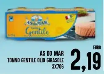 AS DO MAR TONNO GENTILE OLIO GIRASOLE