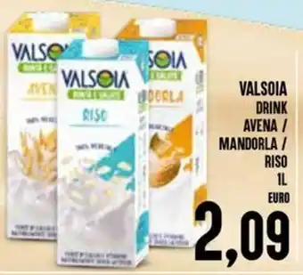 VALSOIA DRINK AVENA / MANDORLA / RISO