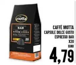 Al Discount Caffè Motta Capsule Dolce Gusto Espresso Bar offerta