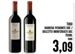 Al Discount Toso barbera piemonte doc / dolcetto monferrato doc offerta