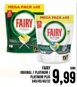 Al Discount FAIRY ORIGINAL / PLATINUM / PLATINUM PLUS offerta
