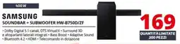 Comet SAMSUNG SOUNDBAR + SUBWOOFER HW-B750D/ZF offerta