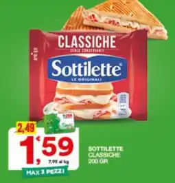 Sisa Sottilette Classiche offerta
