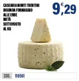 Adhoc CASEARIA MONTI TRENTINI BIGONDA FORMAGGIO ALLE ERBE offerta