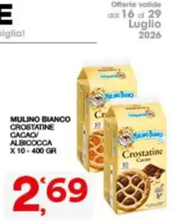 Sisa Mulino Bianco Crostatine Cacao offerta