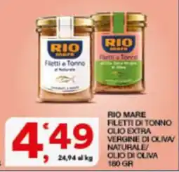 Sisa RIO MARE FILETTI DI TONNO offerta