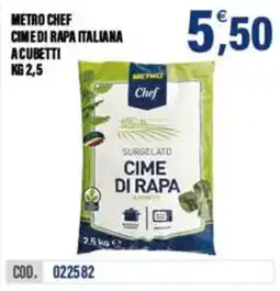 Adhoc METRO CHEF CIME DI RAPA ITALIANA offerta