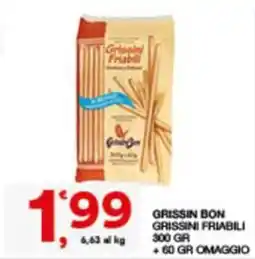 Sisa Grissini Friabili Grissin Bon offerta