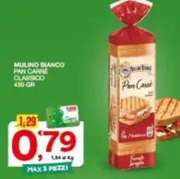 Sisa Mulino Bianco Pan Carré Classico offerta