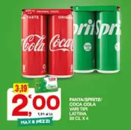 Sisa FANTA/Sprite/ Coca Cola offerta