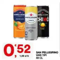 Sisa San Pellegrino vari tipi offerta