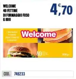 Adhoc Welcome 40 fettine di formaggio fuso offerta