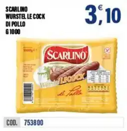 Adhoc Scarlinowurstel le cock di pollo offerta
