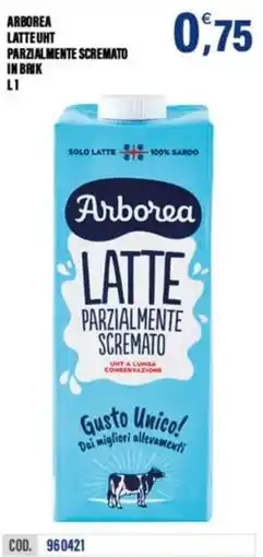 Adhoc Arborea Latte UHT Parzialmente Scremato offerta