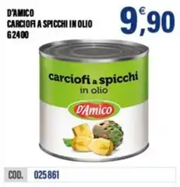 Adhoc D'Amico carciofi a spicchi in olio offerta