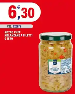Adhoc Metro Chef Melanzane a filetti offerta