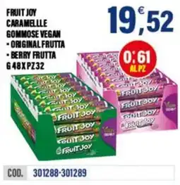 Adhoc Fruit Joy Caramelle Gommose Vegan offerta