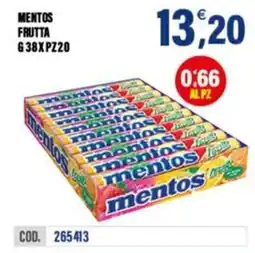 Adhoc mentos frutta offerta