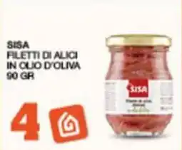 Sisa SISA FILETTI DI ALICI IN OLIO D'OLIVA offerta