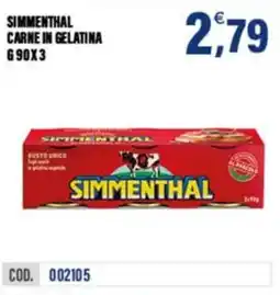Adhoc SIMMENTHAL CARNE IN GELATINA offerta