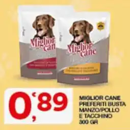 Sisa Miglior cane Preferiti Busta Manzo/Pollo e Tacchino offerta