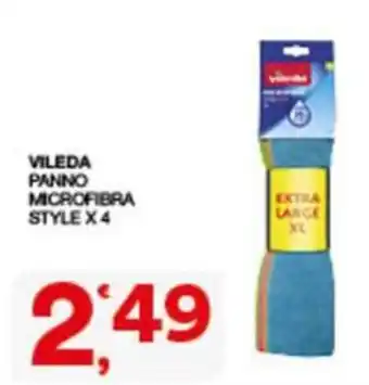 Sisa VILEDA Panno Microfibra Style offerta