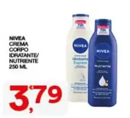 Sisa NIVEA CREMA CORPO IDRATANTE/NUTRIENTE offerta
