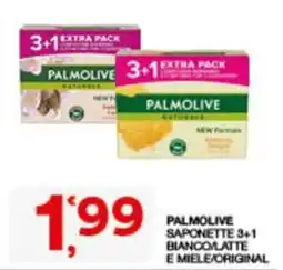 Sisa Palmolive Saponette 3+1 Biancolatte e Miele/Original offerta