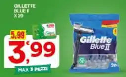Sisa Gillette Blue II offerta