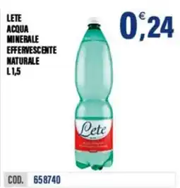 Adhoc Lete Acqua Minerale Effervescente Naturale offerta