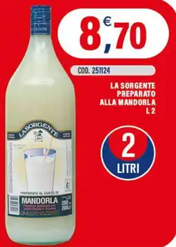Adhoc LA SORGENTE PREPARATO ALLA MANDORLA offerta
