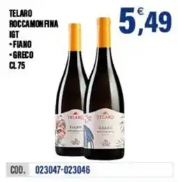 Adhoc TELARO ROCCAMONFINA IGT FIANO - GRECO offerta