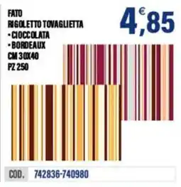 Adhoc FATO RIGOLETTO TOVAGLIETTA offerta