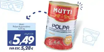 Iper Super Conveniente Mutti Polpa di pomodoro offerta