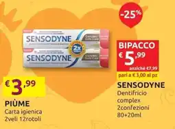 PiùMe SENSODYNE Dentifricio complex offerta
