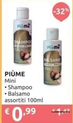 PiùMe PIÙME Mini Shampoo Balsamo offerta