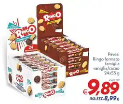 Iper Super Conveniente Pavesi Ringo formato famiglia vaniglia/cacao offerta