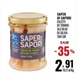 Gecop Saper di Sapori Filetti di Tonno all'olio d'oliva offerta