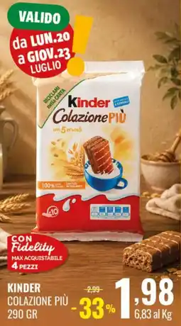 Gecop Kinder Colazione Più offerta
