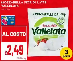 Pan Mozzarella Fior di Latte Vallelata offerta