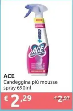 PiùMe ACE Candeggina più mousse spray offerta