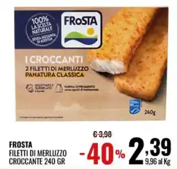 Gecop FROSTA FILETTI DI MERLUZZO CROCCANTE offerta