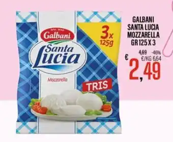 Supermercati EffePiù Galbani Santa Lucia Mozzarella offerta