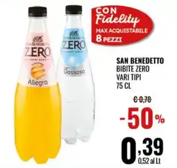 Gecop San Benedetto Bibite Zero offerta