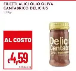 Pan Filetti alici olio oliva Cantabrico Delicius offerta