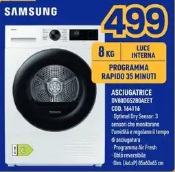 AmiCo Shop ASCIUGATRICE SAMSUNG offerta