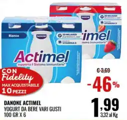 Gecop DANONE ACTIMEL YOGURT DA BERE VARI GUSTI offerta