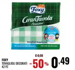 Gecop FOXY TOVAGLIOLI DECORATI offerta