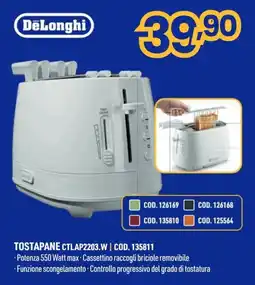 AmiCo Shop DeLonghi TOSTAPANE CTLAP2203.W offerta