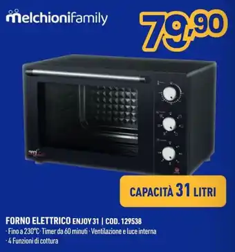 Melchionifamily Forno elettrico enjoy 31